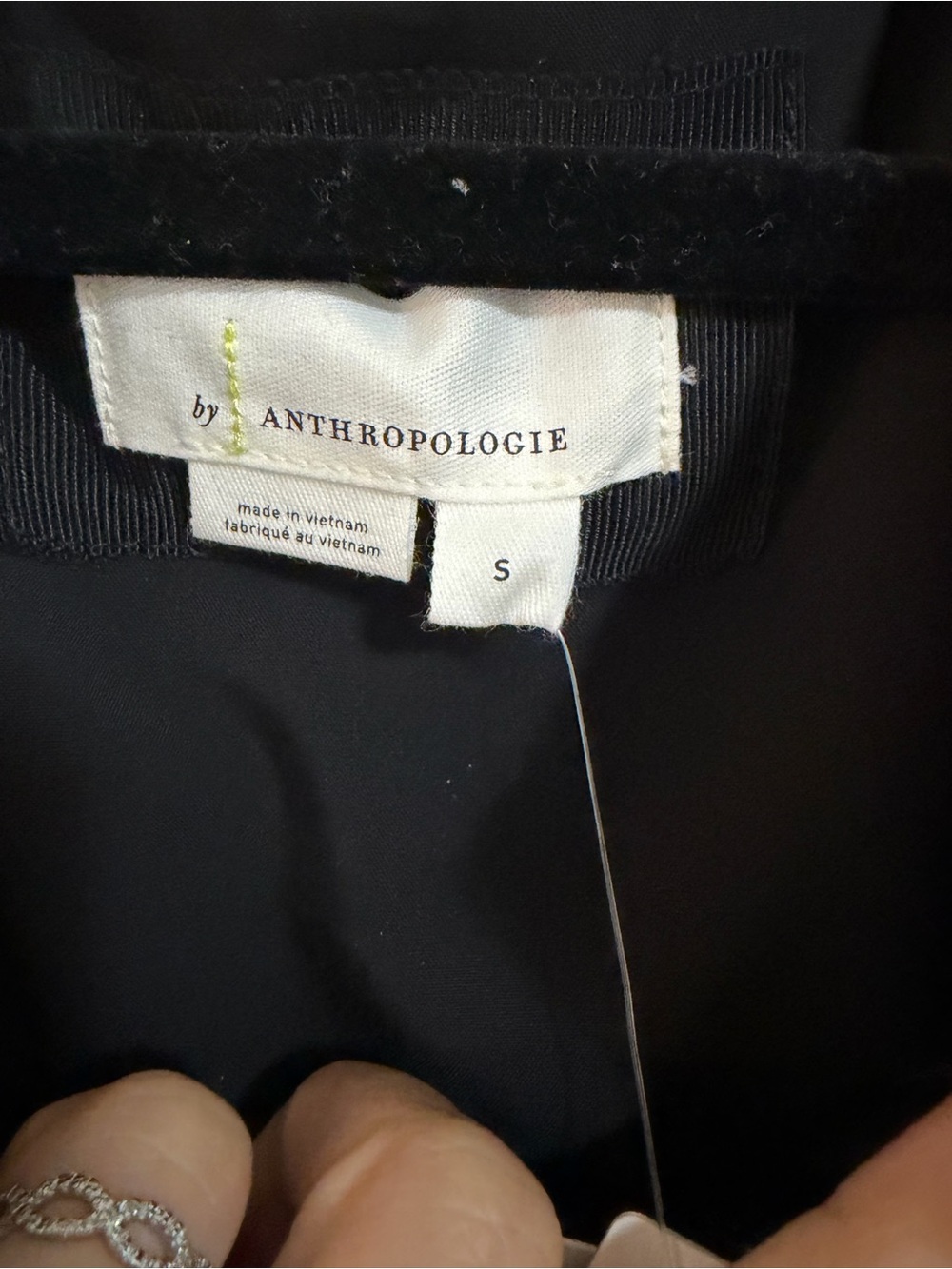 Black faux leather Anthropologie Somerset Maxi Dress NWT small - Picture 4 of 6
